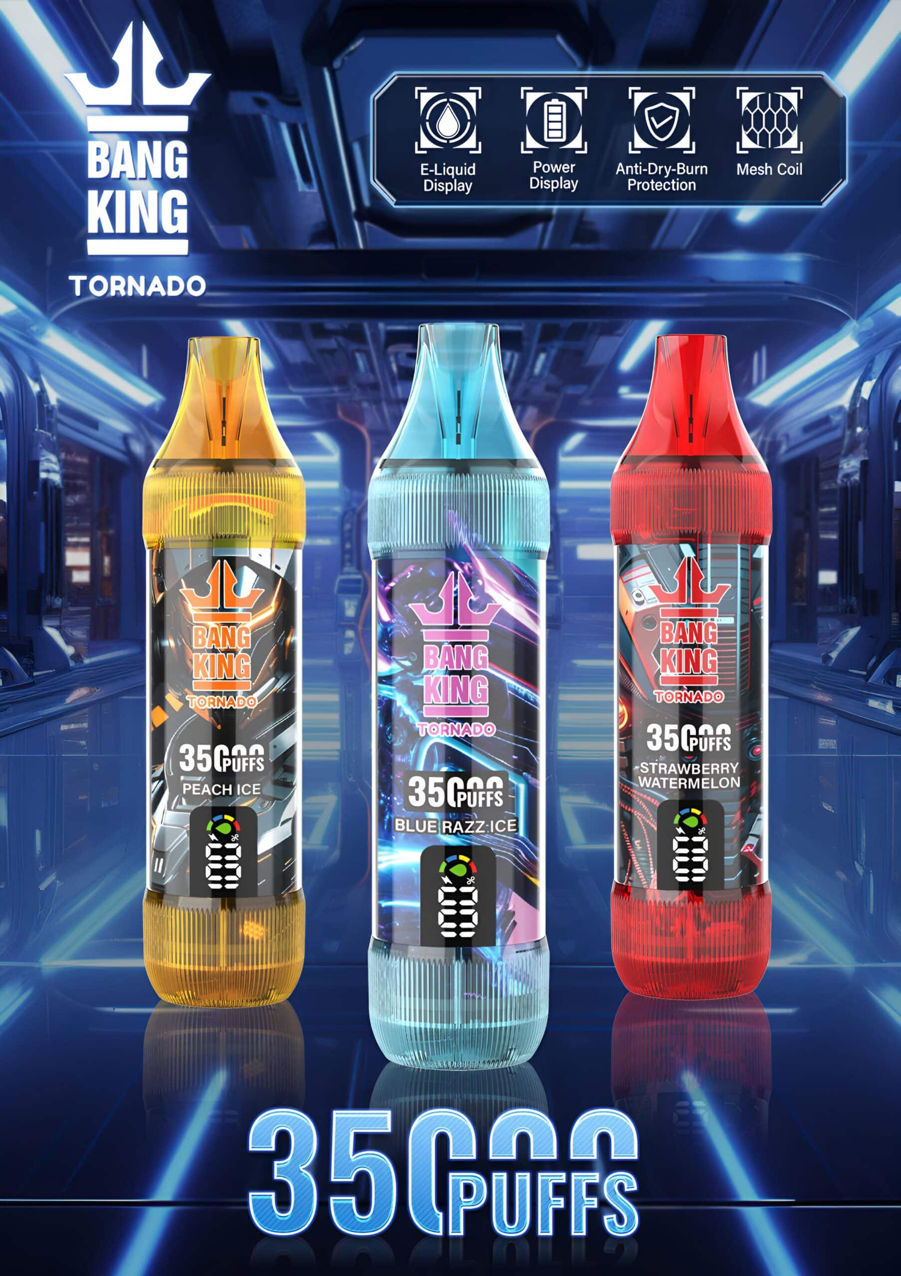 Bang King 35000口大煙量拋棄式電子煙 歐美暢銷款 Bang King 35000口大煙量拋棄式電子煙 歐美暢銷款:圖片 5