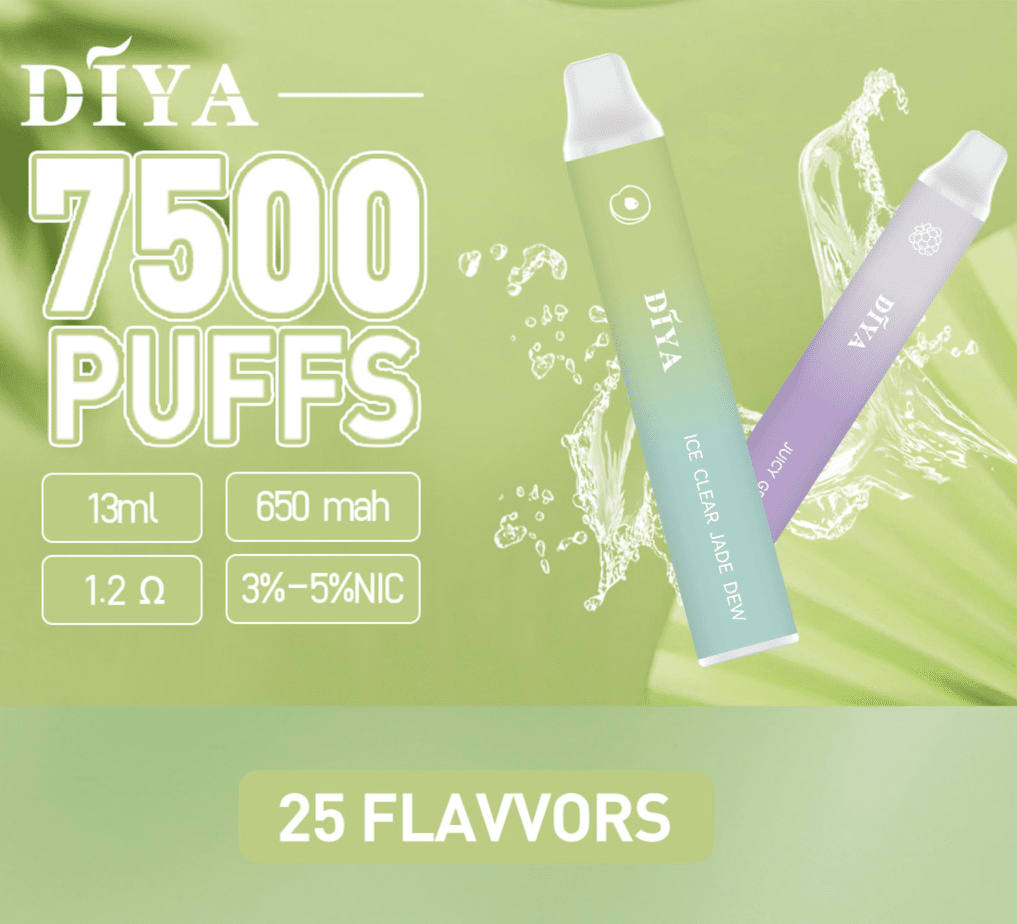 DIYA 7500口拋棄式電子煙|輕巧便攜|耐用穩定 DIYA 7500口拋棄式電子煙|輕巧便攜|耐用穩定