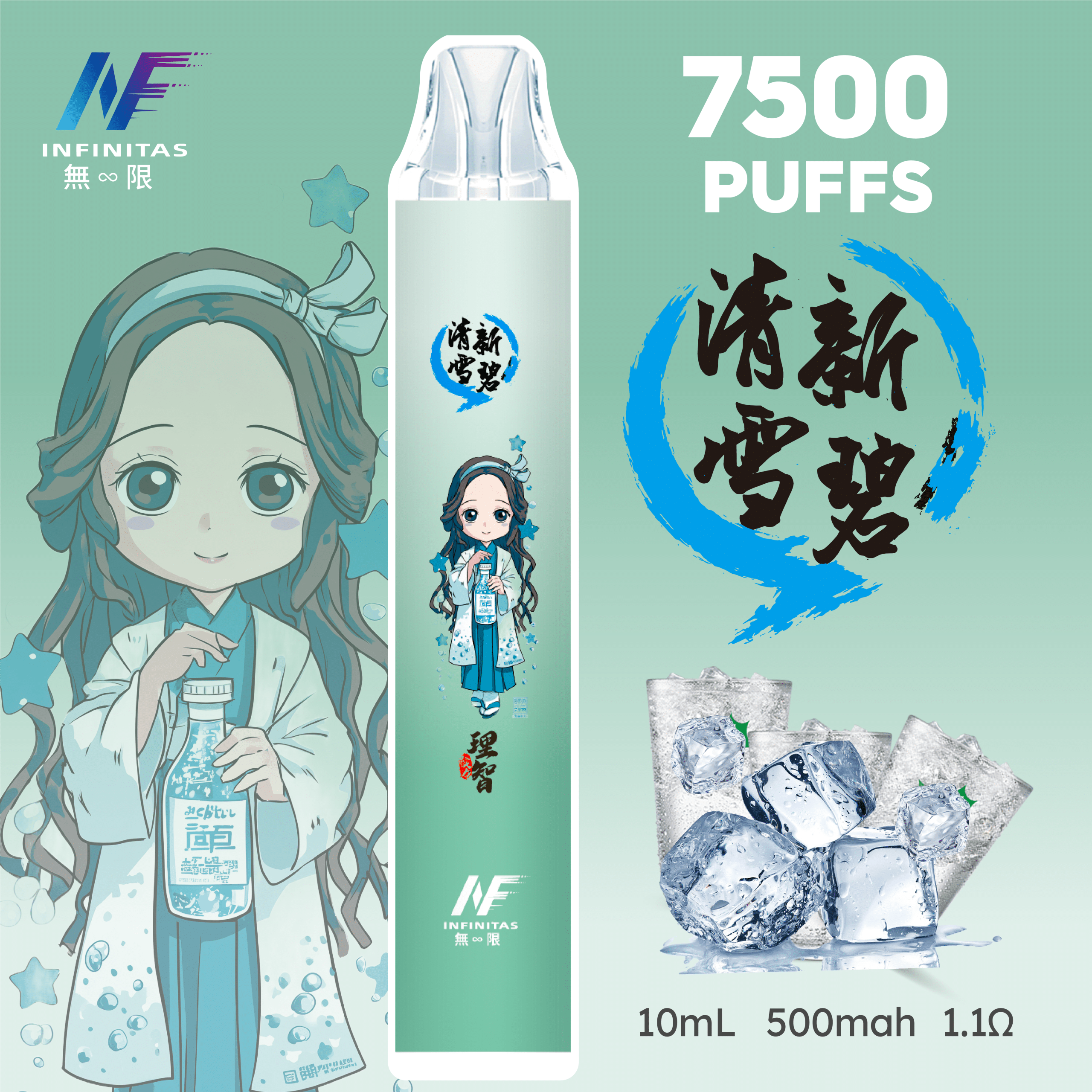 INF 無限 7500口拋棄式電子煙|鬼滅之刃聯名設計 大容量續航 INF 無限 7500口拋棄式電子煙|鬼滅之刃聯名設計 大容量續航:圖片 9