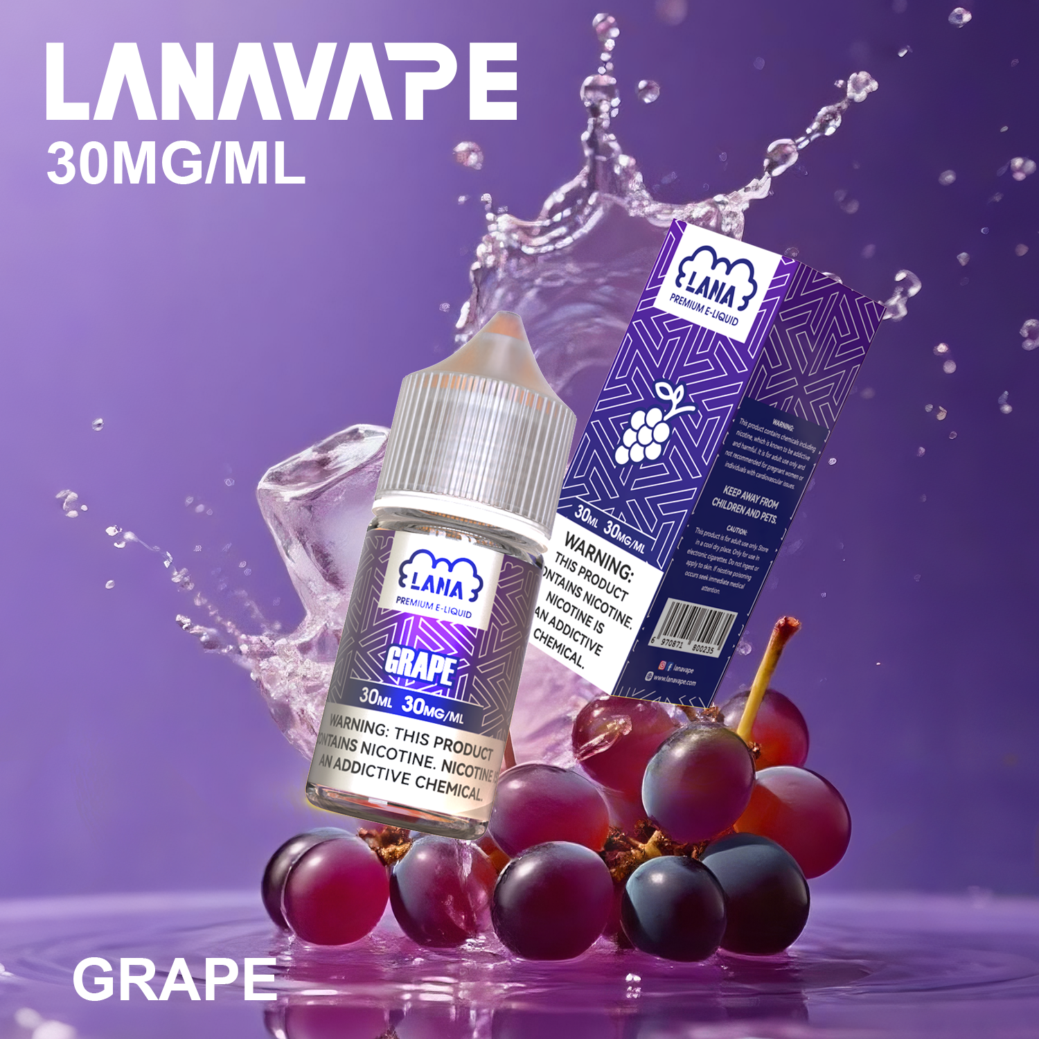 LANA 拉娜 30ml 瓶裝煙油|30MG 冰感強勁・清涼口感升級 LANA 拉娜 30ml 瓶裝煙油|30MG 冰感強勁・清涼口感升級:圖片 4